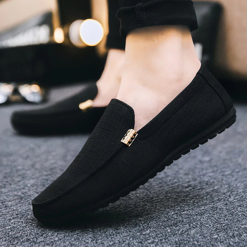 Loafer sneakers til mænd, sommer lav top fløjlsbukser