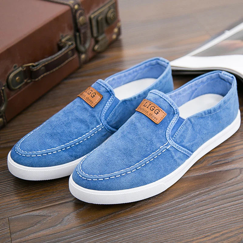 Herre Casual Canvas Slip-on Slip-On hjemmesko