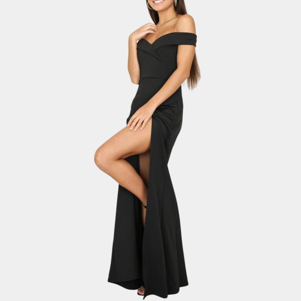 Elegant off-the-shoulder kjole til kvinder