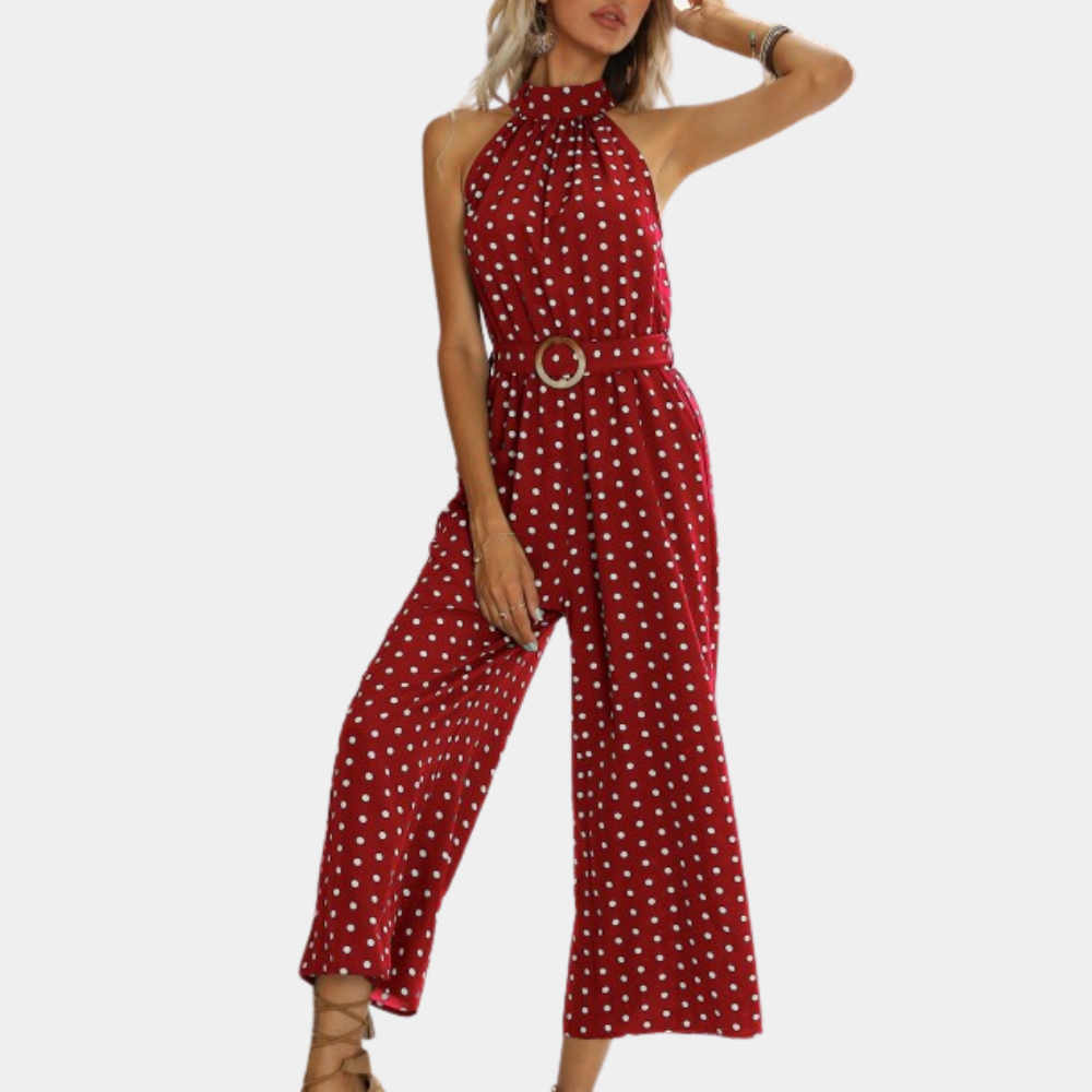 Elegant halterneck jumpsuit til kvinder