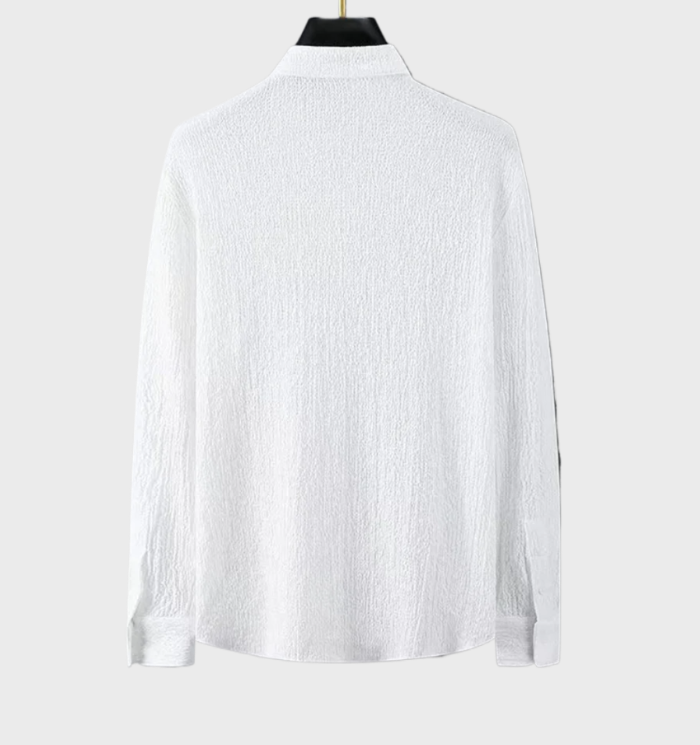 2-delt herresæt af button-down sweater kombineret med komfortable bukser med justerbar snøre