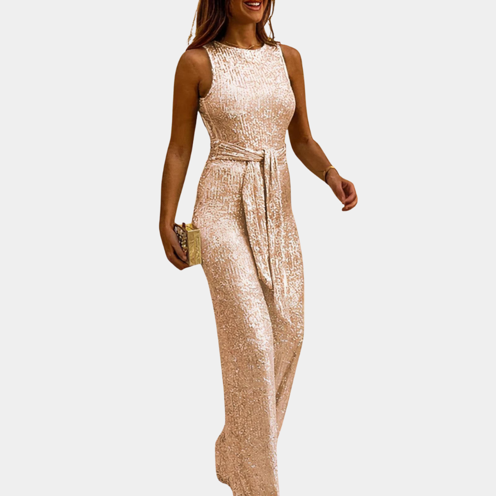 Glitter jumpsuit til kvinder