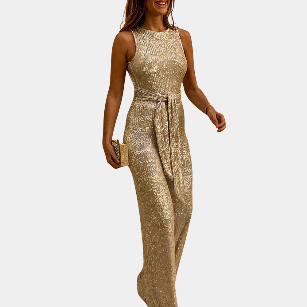 Glitter jumpsuit til kvinder